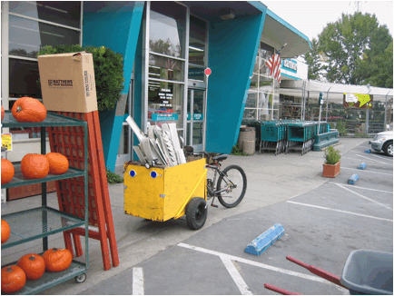 Utility riding gets serious at Orchard Supply Hardware