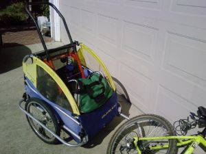 Trailering a hand truck